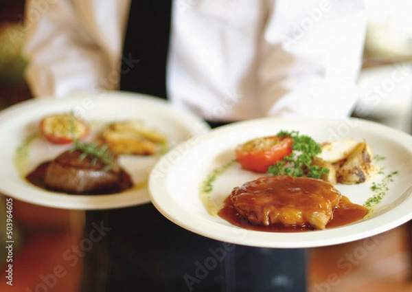 Obraz beef and chicken steak