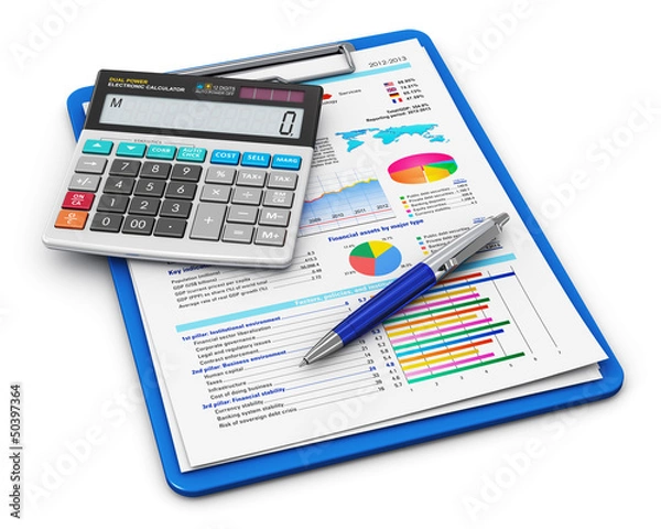 Fototapeta Business finance and accounting concept