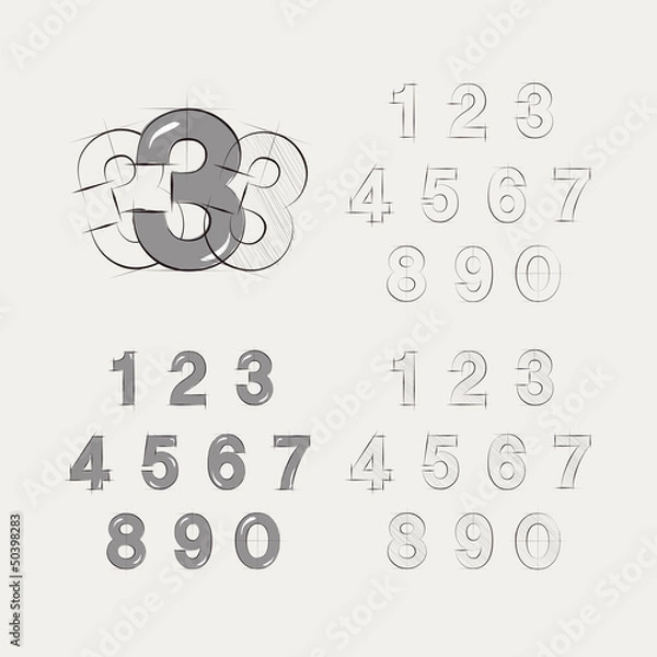 Obraz スケッチ　ナンバー