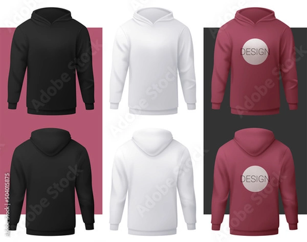 Obraz Vector hoodie in mesh gradient style. Editable illustration