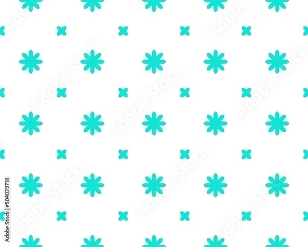 Fototapeta 3d rendering of the beautiful seamless flower-like patterns background