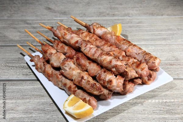 Obraz pork skewers