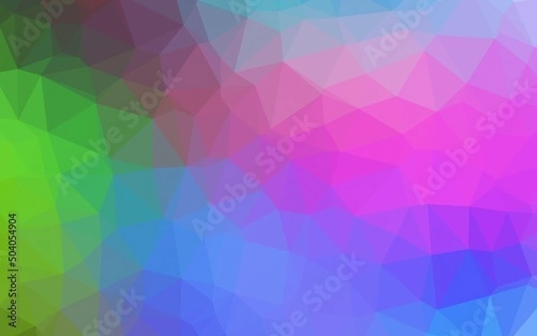 Obraz Light Multicolor, Rainbow vector blurry triangle texture.
