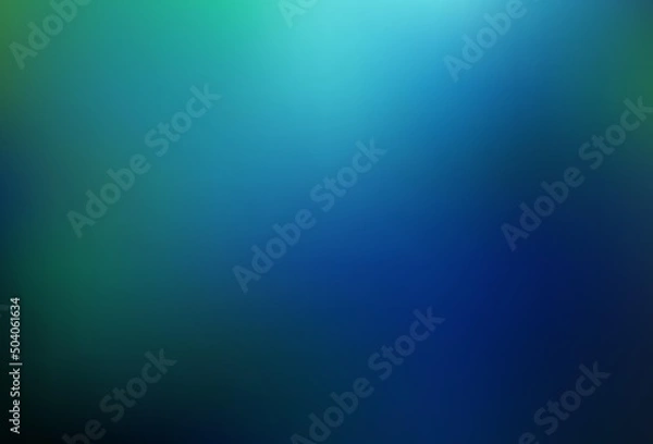 Obraz Dark Blue, Green vector blurred shine abstract pattern.