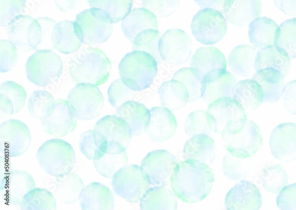 Obraz 水玉　水彩　背景