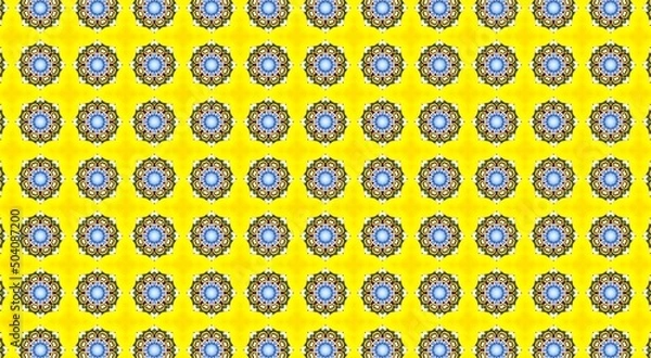 Obraz Traditional Asian decorative border design