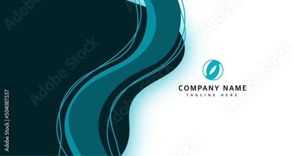 Fototapeta elegant concept professional abstract business card, vector illustration, vector background