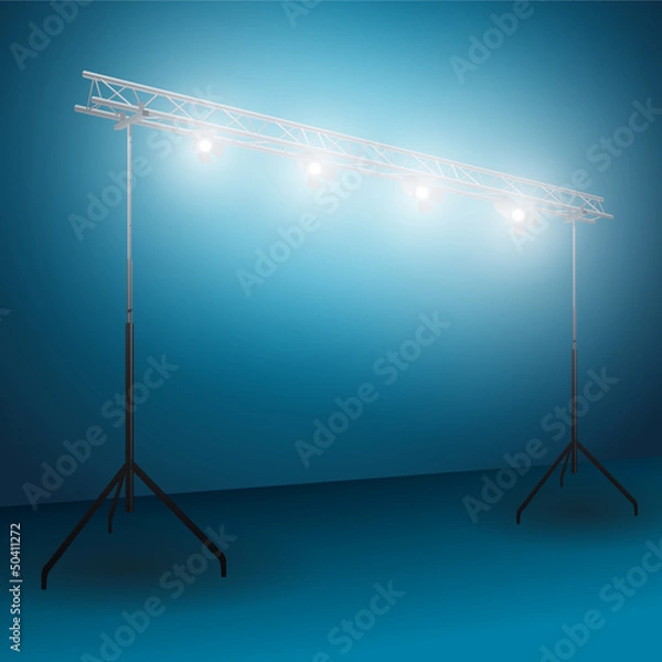 Obraz bridge lights with white spotlights