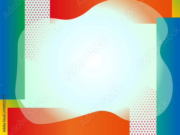 Obraz カラフルデザイン　背景　壁紙　イラスト