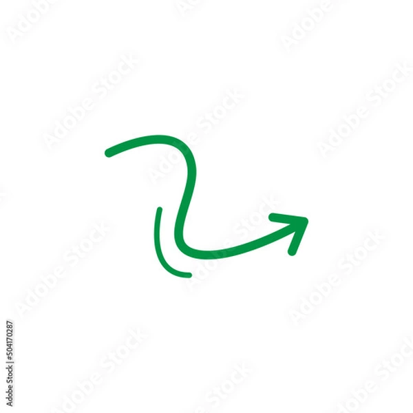 Fototapeta green Vector arrow. green  Arrows icon. green  Arrow vector icon.