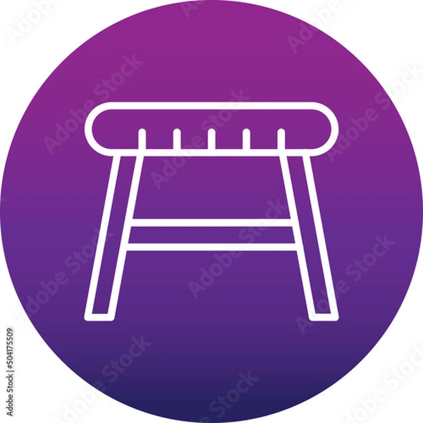Fototapeta Stool  Icon 