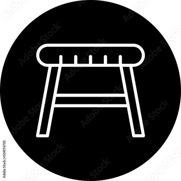 Fototapeta Stool  Icon 