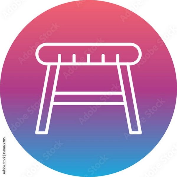 Fototapeta Stool  Icon 