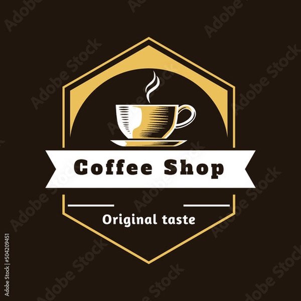 Fototapeta coffee shop logo