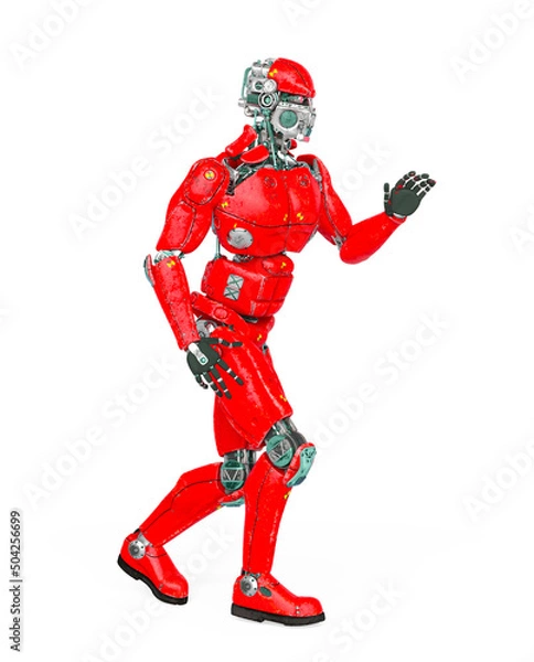 Obraz robot test is walking