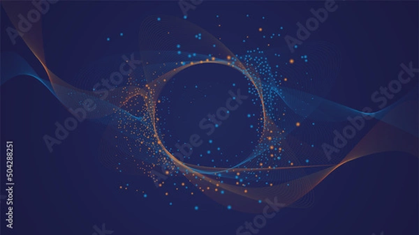 Fototapeta Abstract Particles Background Vector