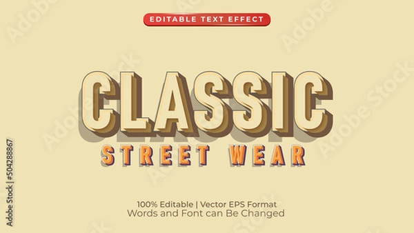 Obraz Classic Text Effect Vector