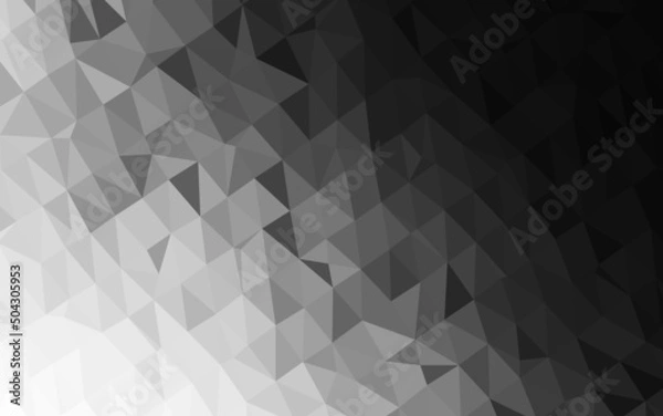 Fototapeta Dark Silver, Gray vector polygonal template.