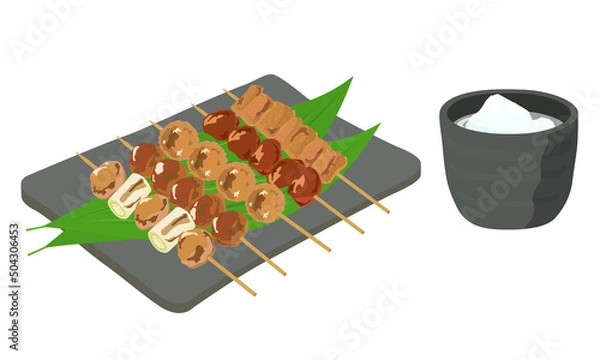 Fototapeta やきとり盛り合わせ