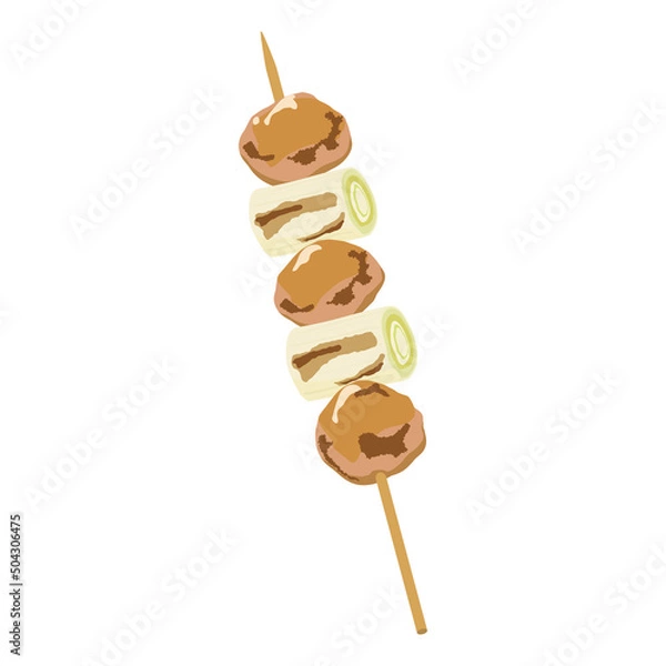 Fototapeta やきとり（ねぎま）