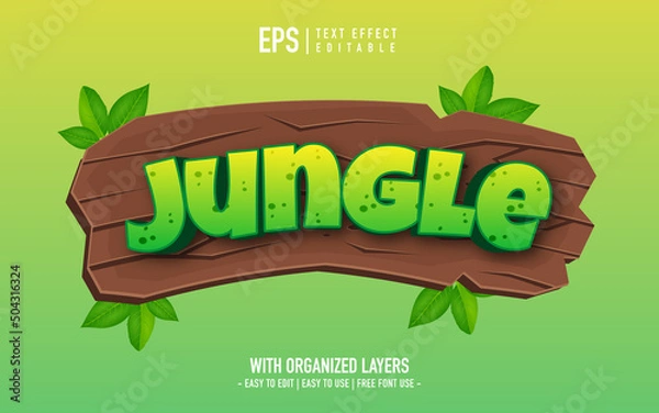 Fototapeta green color game title text effect