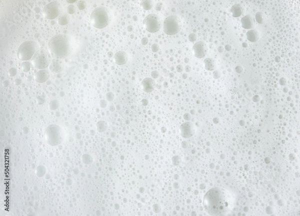 Obraz White soapy foam background