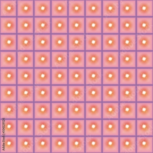 Fototapeta Original checkered background. Grid background with different cells. Abstract striped and checkered pattern. Illustration for scrapbooking. Seamless pattern.