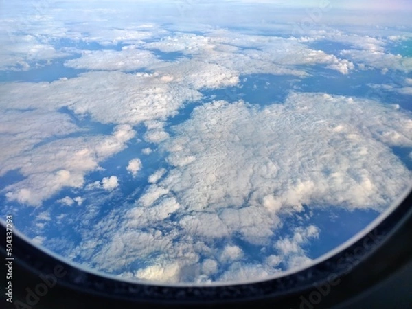 Obraz aerial view of clouds