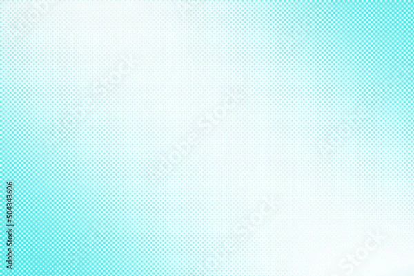 Fototapeta Colorful blue gradient background with dots Halftone dots design light effect