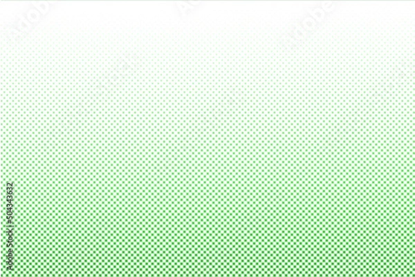 Fototapeta Colorful green gradient background with dots Halftone dots design light effect