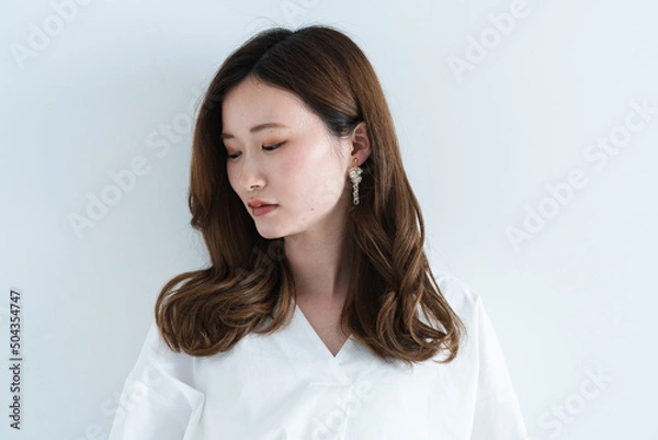 Fototapeta 清潔感のある爽やかな女性