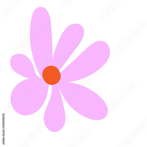 Fototapeta daisy flower shapes