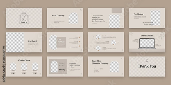 Obraz Fashion Minimalist Presentation Template