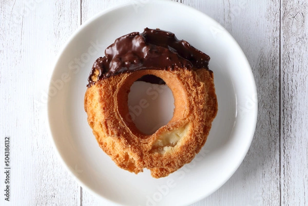 Obraz 美味しそうなチョコレートドーナツでおやつタイム
