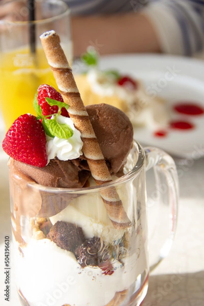 Obraz チョコレートパフェ