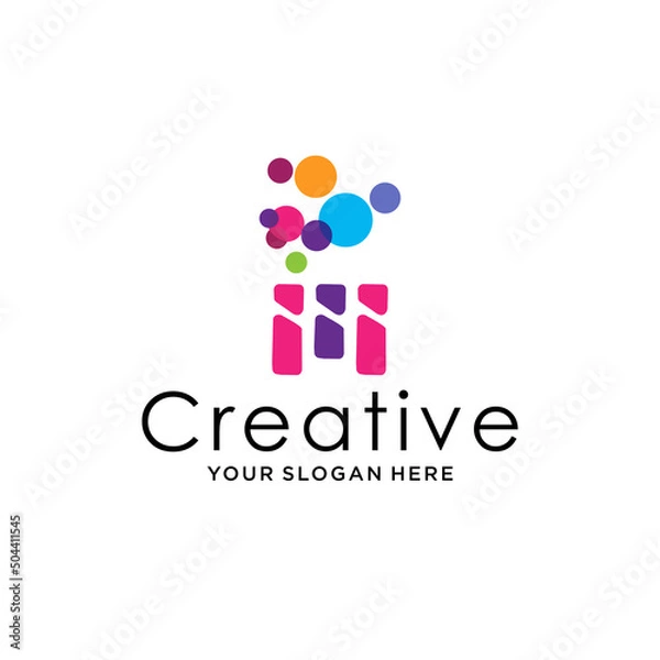 Fototapeta Creative logo icon design vector 