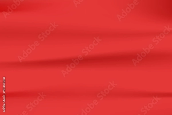 Obraz The red fabric surface looks wrinkled. Beautiful wrinkles