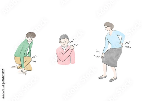 Obraz 関節痛のイラスト