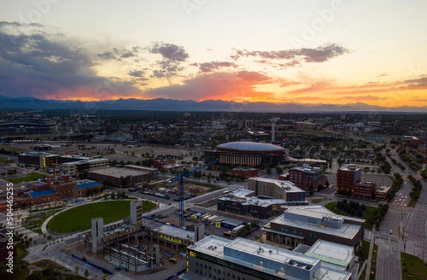 Obraz Auraria & Ball Arena at Sunset