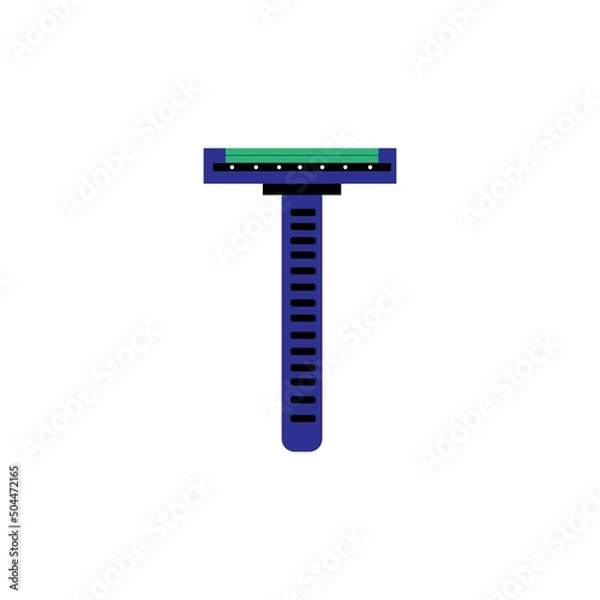 Fototapeta mustache razor design illustration