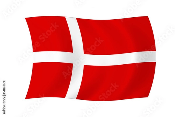 Fototapeta Dänische Flagge