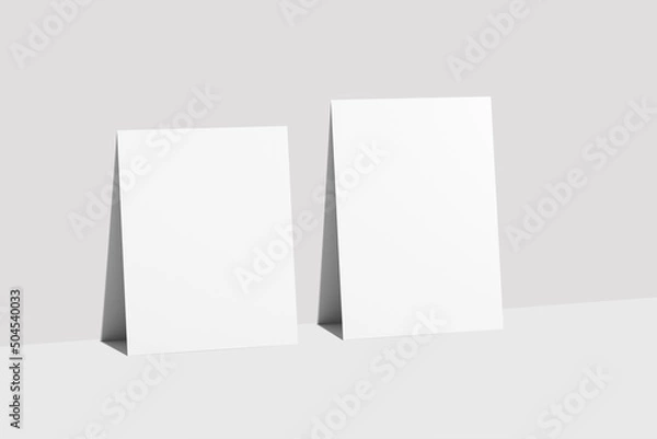 Fototapeta Realistic paper mockup blank 