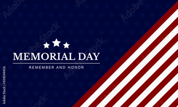 Obraz Memorial Day. Perfect for Event, Poster, Invitation, etc. American National Holiday