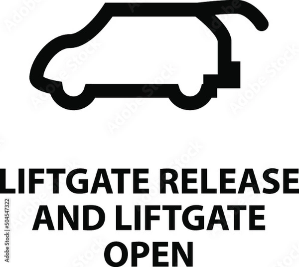 Obraz Vector isolated car dashboard icon with description