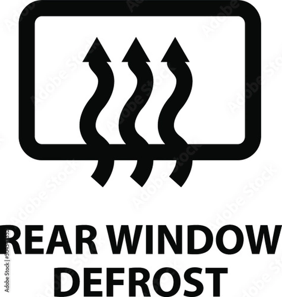 Obraz Vector isolated car dashboard icon with description