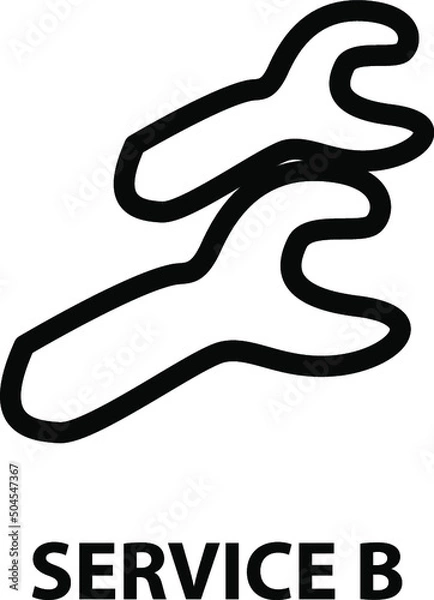 Obraz Vector isolated car dashboard icon with description