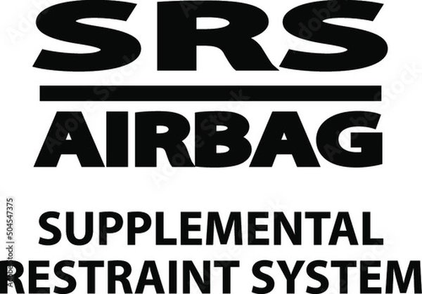 Obraz Vector isolated car dashboard icon with description