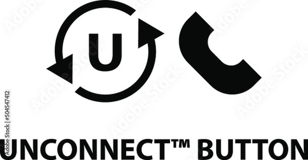 Obraz Vector isolated car dashboard icon with description