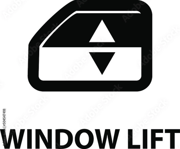 Obraz Vector isolated car dashboard icon with description