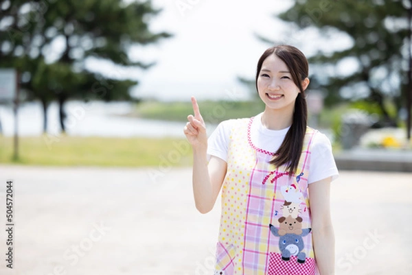 Obraz 日本人女性の保育士さん